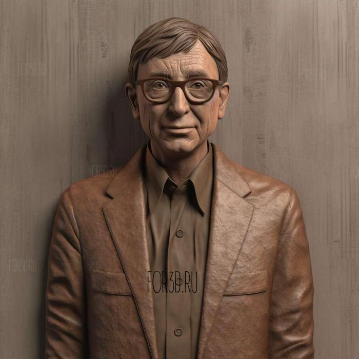 bill gates 3 stl model for CNC